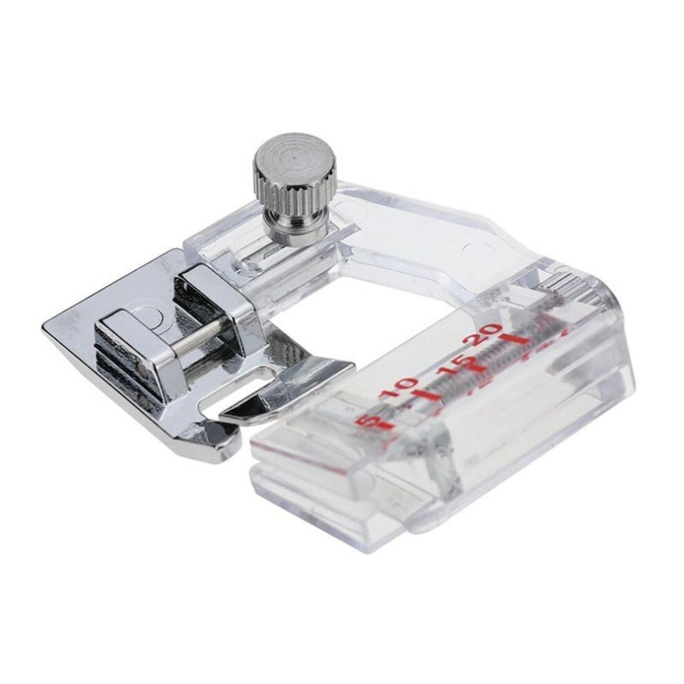 (white) 1pc Beading Sewing Machine Parts Household Snap-on Durable Freely Hemming Cloth Presser