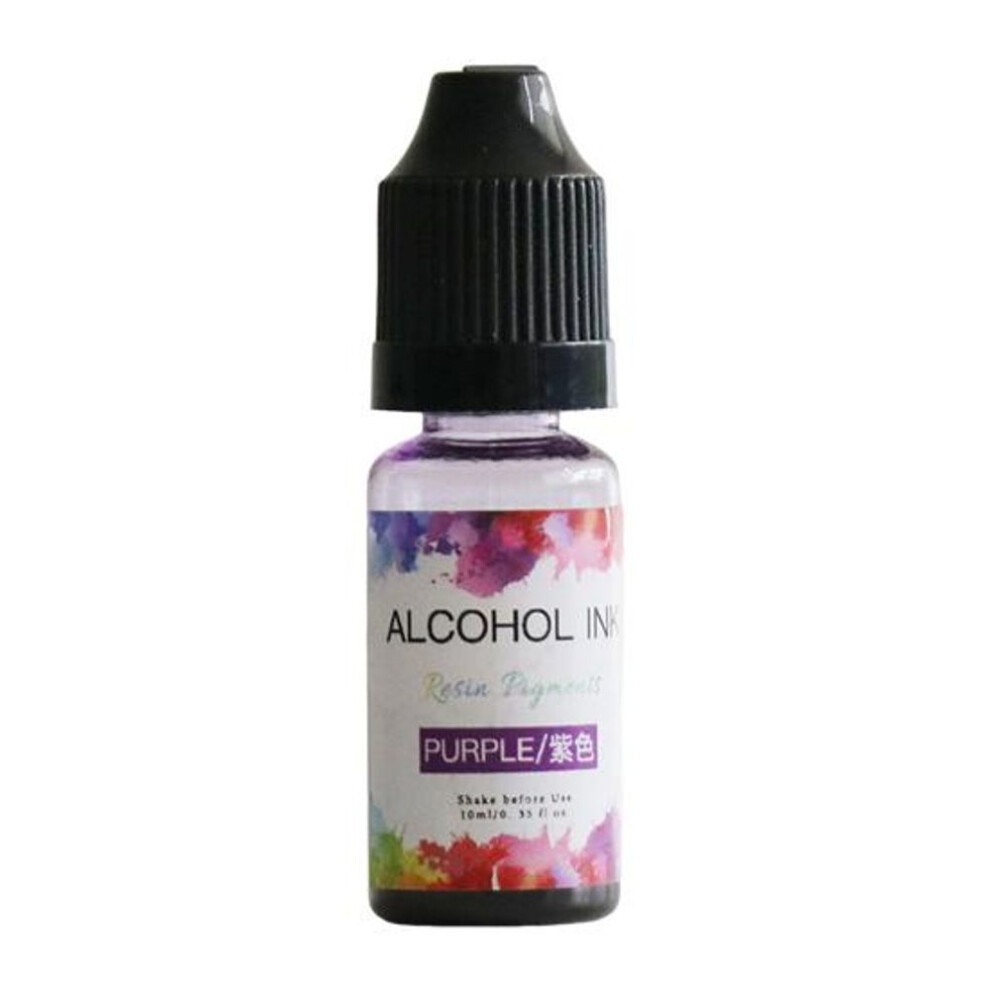 (purple) Epoxy Pigment Funny No Stirring Colorful Art Making Highly Saturated Diffusion For Home
