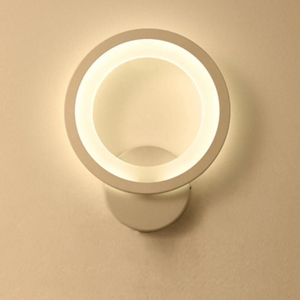 (warm white) 2022 Round Wall Mount Light Vintage Wall Sconces Lighting Leds Wall Lamp Light For Bedside Corridor Bedroom Living Room Hallway