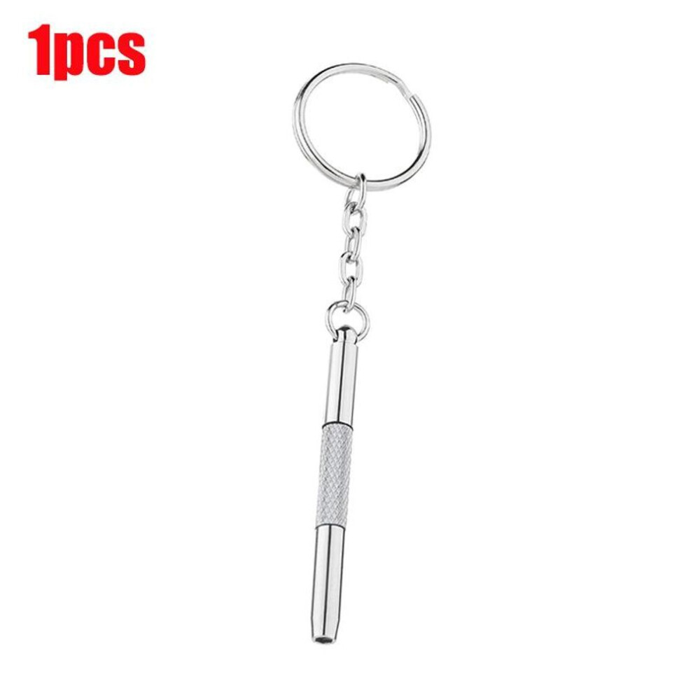(1 Pcs) Steel Glasses Screwdriver Eyeglass Screwdriver Watch Repair Kit With Keychain Portable Hand Tools Precision Screwdriver Tools