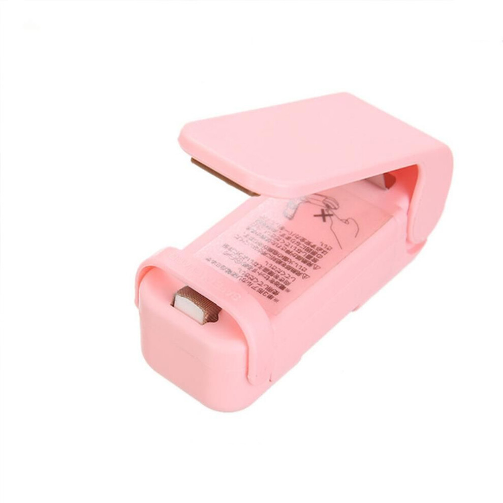 (pink) Mini Heat Bag Sealer with Thermal Plastic Closure