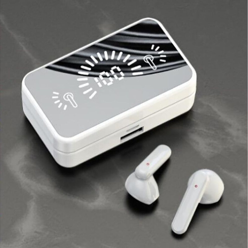 (white) Bluetooth 5.1 Earphones 3500mah Charging Box Wireless Headphone 9d Stereo Sports Waterproof Earbuds Headsets Hifi Stereo Ipx7