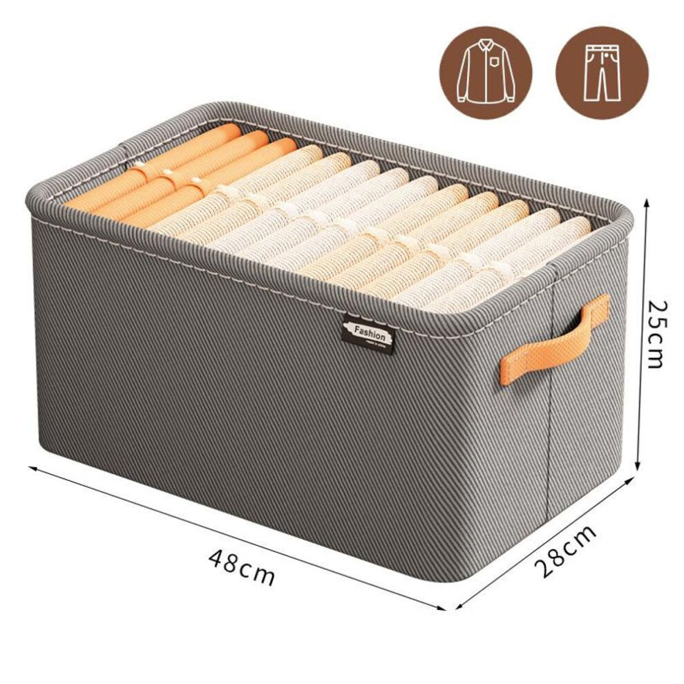 (grey, XL) Thicken Clothes Organizer Pants Sweater Storage Cabinets Drawers Organizer Jeans Storage Box Wardrobe Clothes Storage Organizers