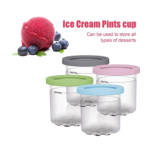 Tazza per pinte di gelato, contenitori per gelato con coperchio per Ninja Creami Pints NC301 NC300 NC299AMZ Series Ice Cream Maker