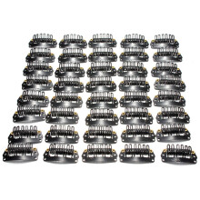 400Pcs Grampo em forma de U para extens?es de cabelo Grampos de peruca Pente DIY Moldura preta