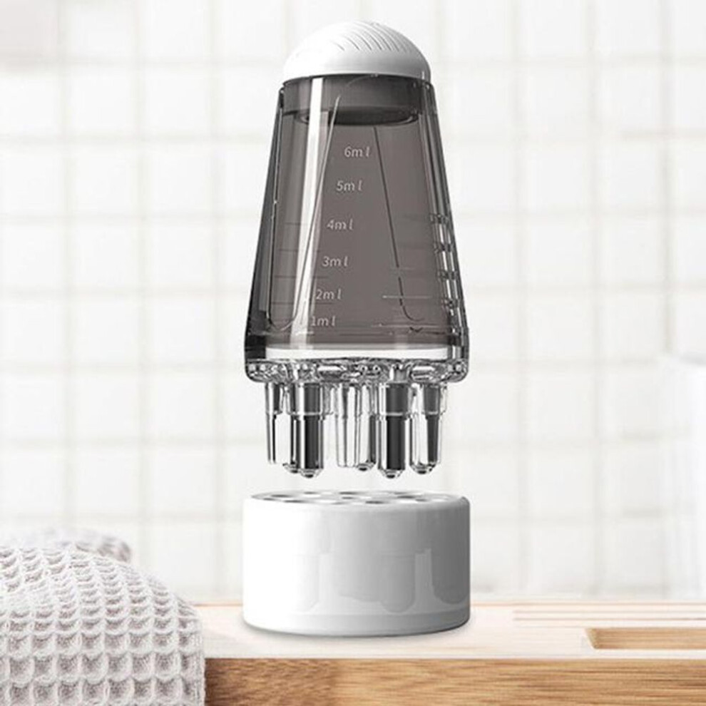(gray) Mini Portable Scalp Applicator Liquid Comb Hair Roots Massage Medicine Comb Hair For Hair Growth Serum Oil Nourish