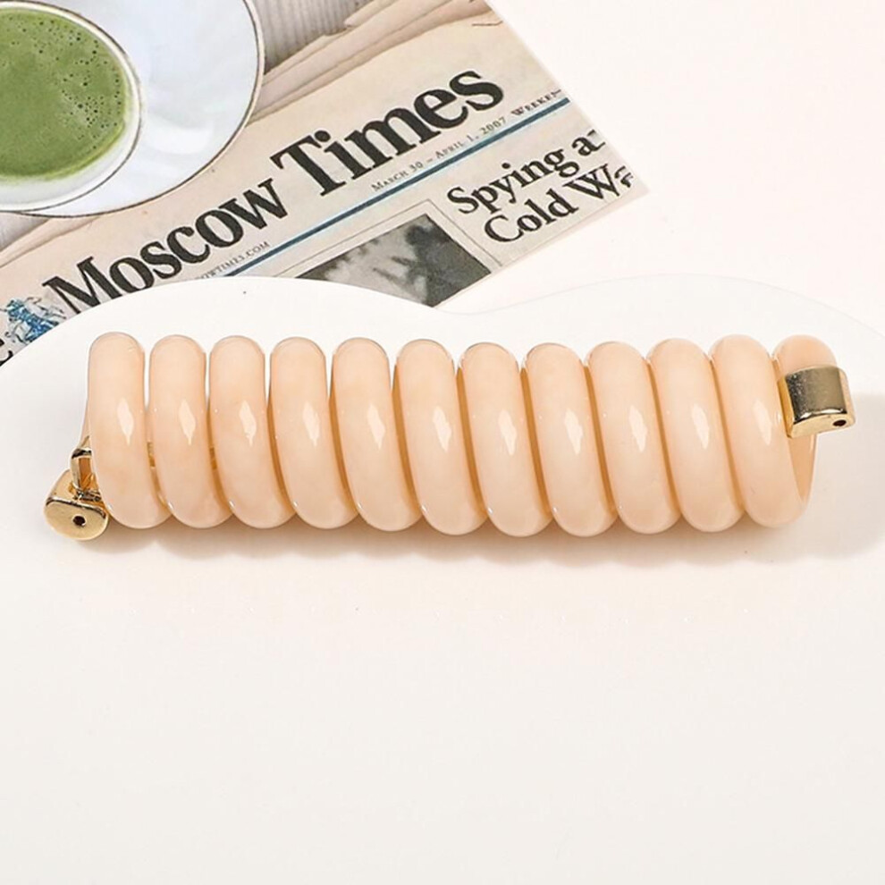 (pink) Ponytail Elastic Hair Bands Rubber Hair Ties Bundle Scrunchies Telephone Wire Hair Accessories Fashion Hairbands Women Headband