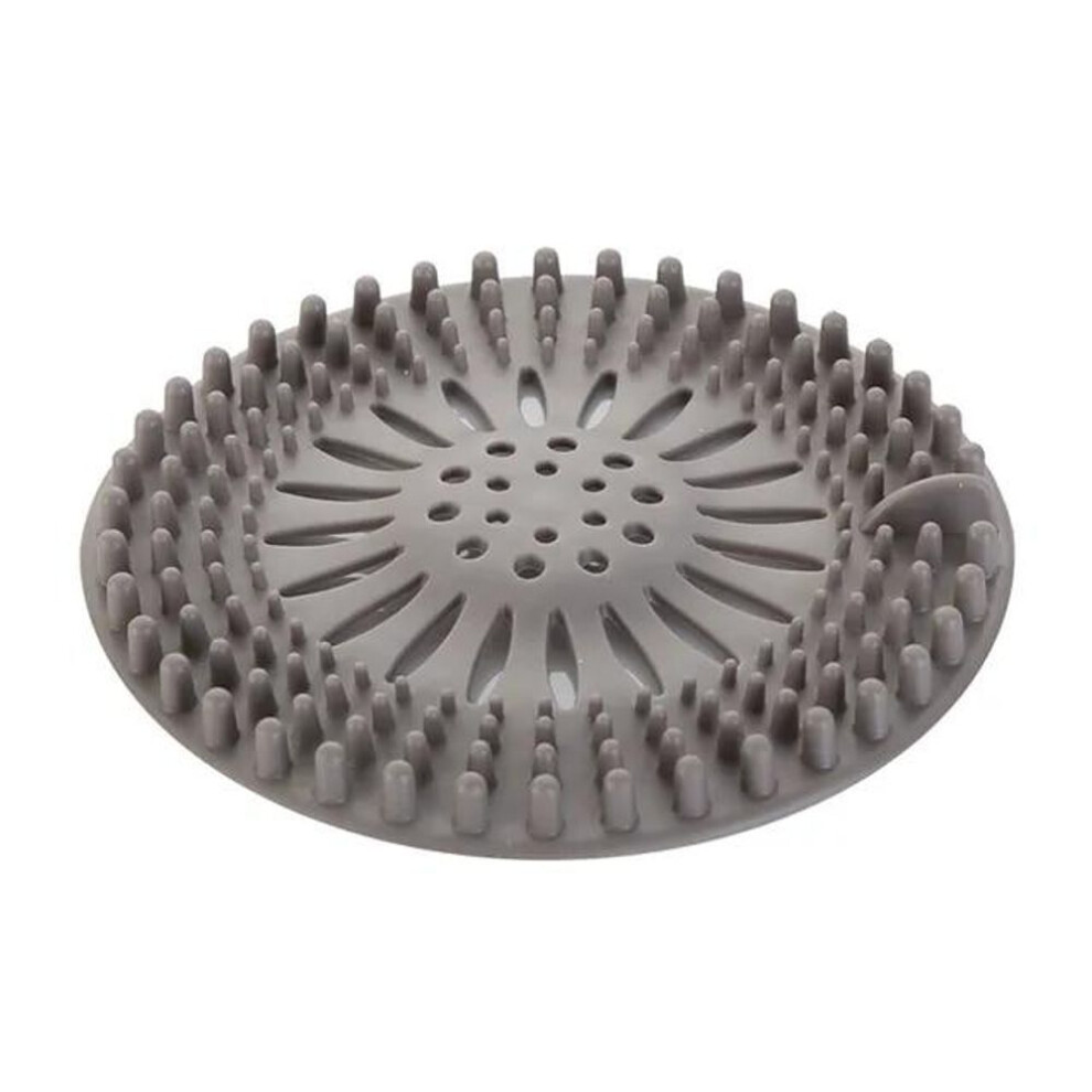 (grey) Hair Filter Sink Anti-blocking Strainer Bathtub Shower Floor Drain Stopper Silicone Kitchen Deodorant Plug Bathroom Accessories
