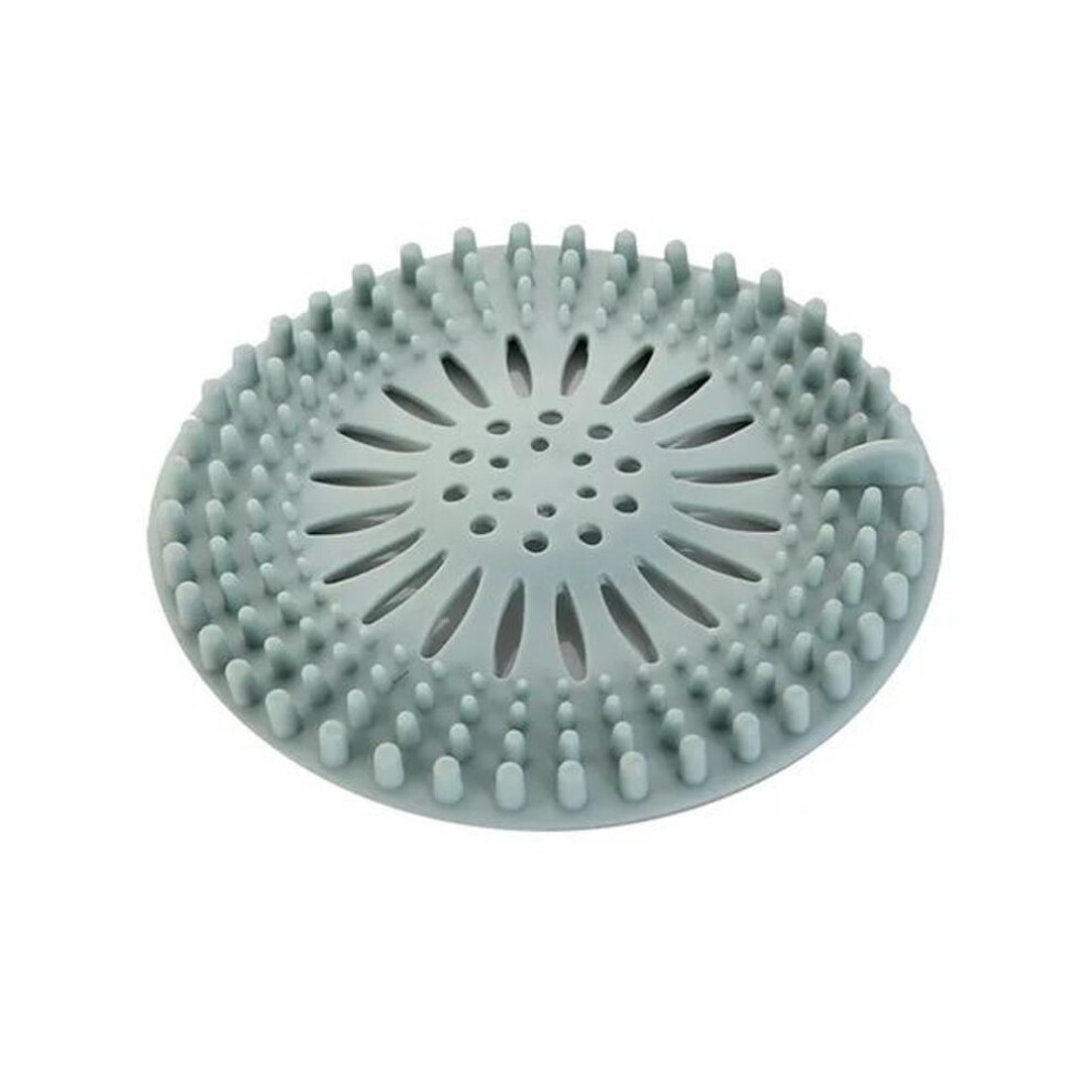 (blue) Hair Filter Sink Anti-blocking Strainer Bathtub Shower Floor Drain Stopper Silicone Kitchen Deodorant Plug Bathroom Accessories