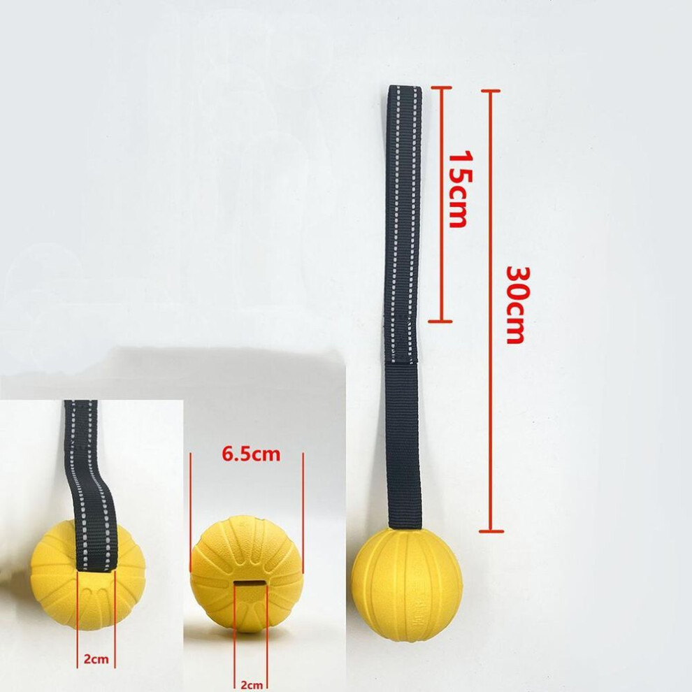 (6.5cm) Dog Toy Balls On A Rope For Small Medium Large Dogs Chewers Durable Interactive Bite Ball Eva Foam Ball Floats