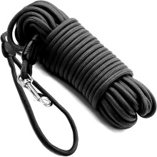 (black, 10M) 5M 10M 15M Dog Training Leashes Long Lead with Padded Foam Handle for Small Medium Large Heavy Duty Dogs Tracking Camping Agility Training