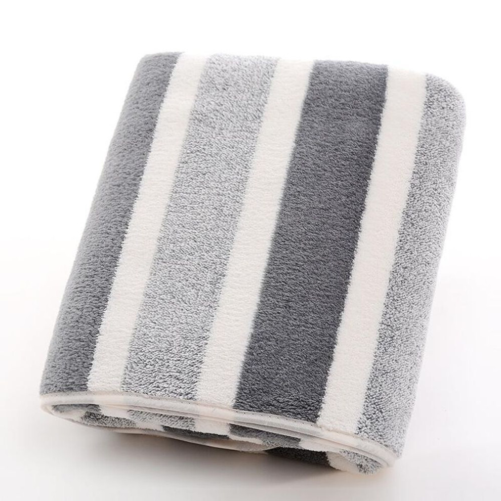 (gray, 35*75cm) Wash Towel,Absorbent Soft Wrapped Edge Wide Towel,Bath Towel