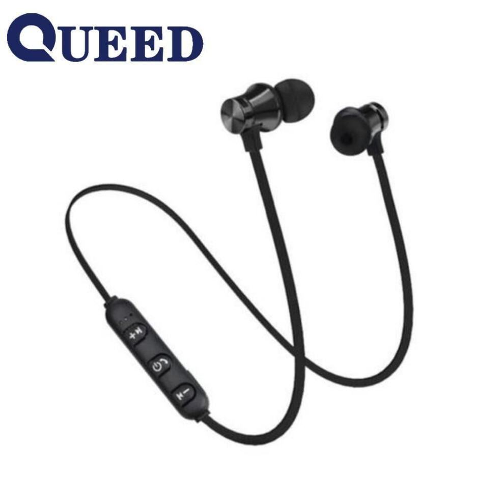(black) Magnetic Bluetooth Headset Movement Into The Ear Hanging Neck Wireless Bluetooth Headset
