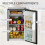 Homcom HOMCOM 91L Freestanding Under Counter Fridge Black 8