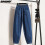 (blue, L) Dimanaf 2024 Plus Size Summer. Women Jeans Harem Pants Loose Casual Female Trousers Oversize Blue Pants 5xl A 2