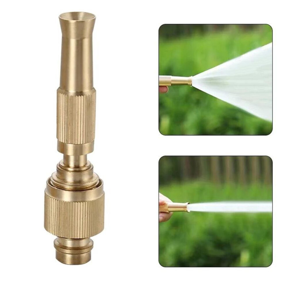 1pcs Garden Irrigation Spray Gun Adjustable Brass Sprinkler Garden Hose Nozzle Car Wash Lawn Watering Water Gun Gardening Tools