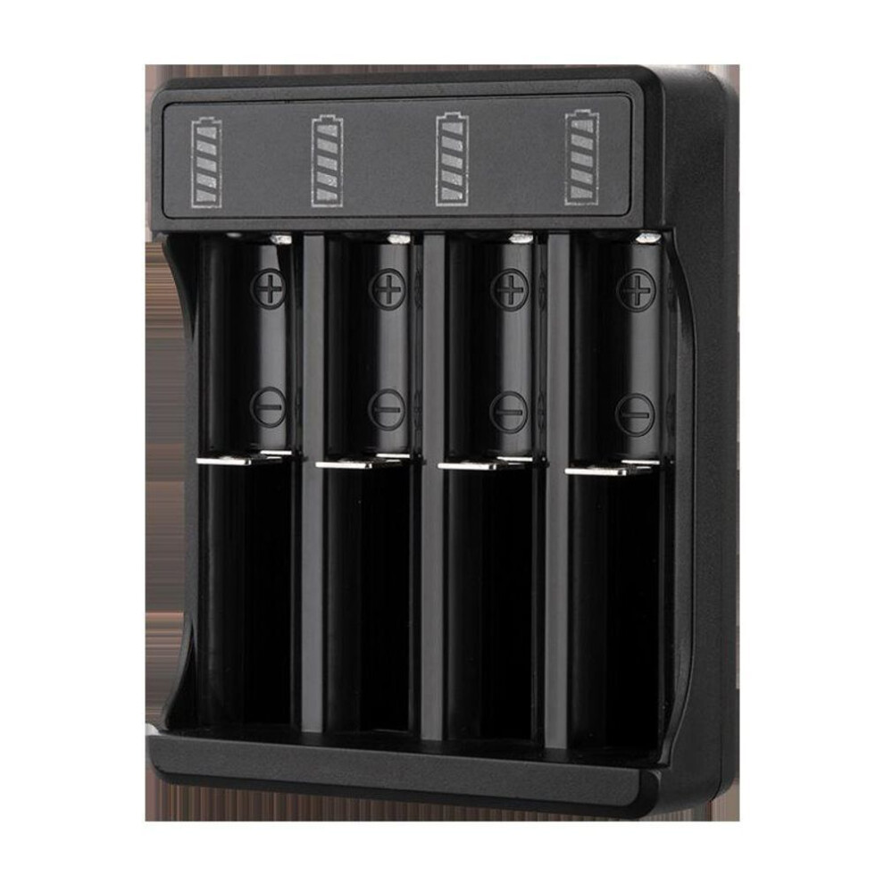 (B) Lithium Battery Charger 18650 Battery Box USB Fast Charging Box 14500 Lithium Battery Multi Slot 3.7V