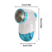 (blue) Mini Portable Sweater Clothes Carpets Lint Pill Fluff Remover Hair Ball Trimmer Fabric Fuzz Shaver Machine Electric Lint Remover