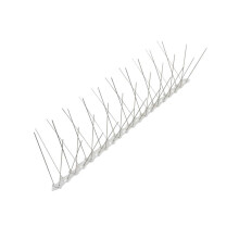 10 Piques Anti-Oiseaux 50 cm (5 m) - Inox, bandes fixables (vis/colle/ruban), protège rebords et toitures