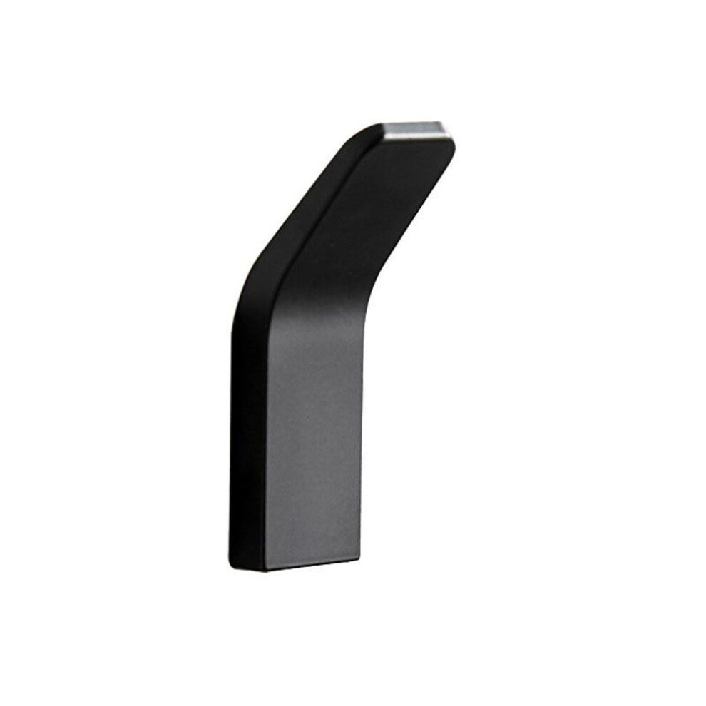 (black) Multi-purpose Wall Organizer Hook Behind-door Key Cloth Hanger Hook Bathroom Robe Towel Holder Rack Kitchen Hardware Shelf Hook