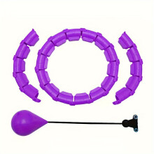 Hoop de fitness réglable polyvalent avec nœud détachable - parfait pour la force de base et l'entraînement cardio