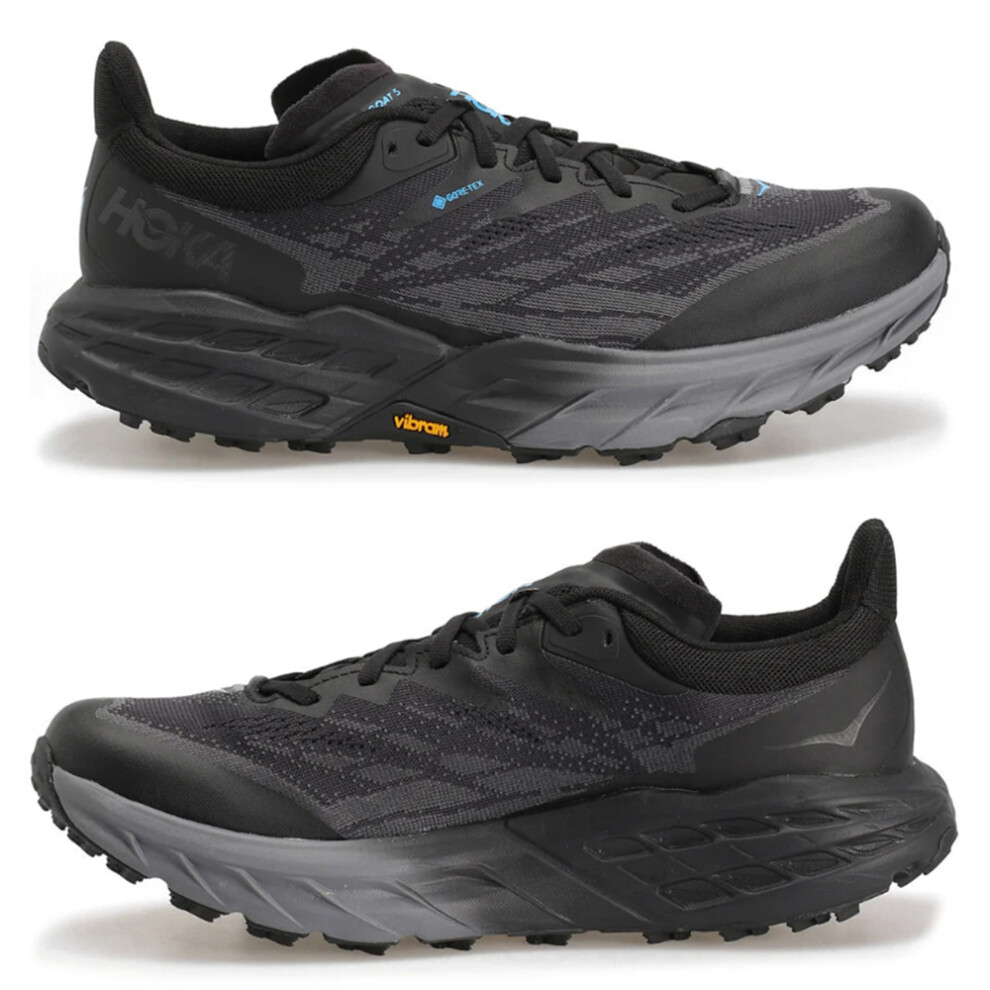 (Black, UK10.5/EU45) HOKA ONE ONE Speedgoat 5 Mens Lightweight Wear-resistant Running Shoes Jogger Sport Trainers Sneakers