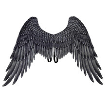 (black)Halloween Carnival Adult Wings Angel Wings Eagle Wings Rainbow Wings Black and White Wings Super Wings Costume Props Adult