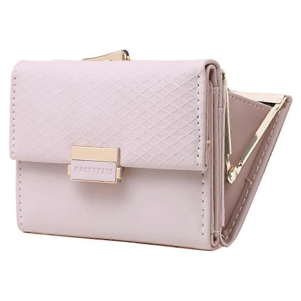 (Pink) PU Leather Wallet with Tassel Zipper Multi-Slots