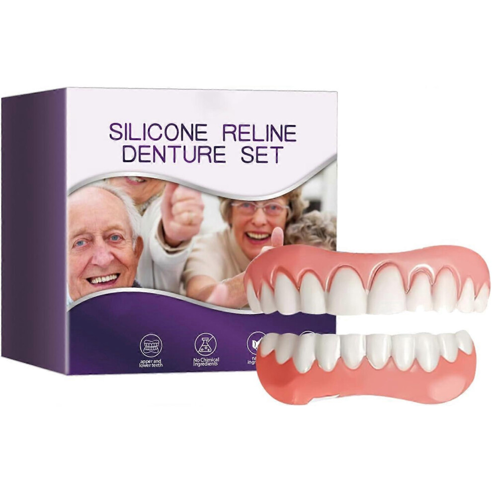 (3 Set) Silicone Dentures Reline Set, Silicone Relining Dentures Set, Dentures Silicone Relining Kit, Dentures Set, Dentures Relining Kit