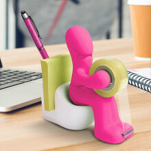 (Pink) The Butt Tape Dispenser - Funny and Unusual Gift, Fun Colleague, Office or Boss Present Novelty Desk Accessory for Men, Boys and Girls