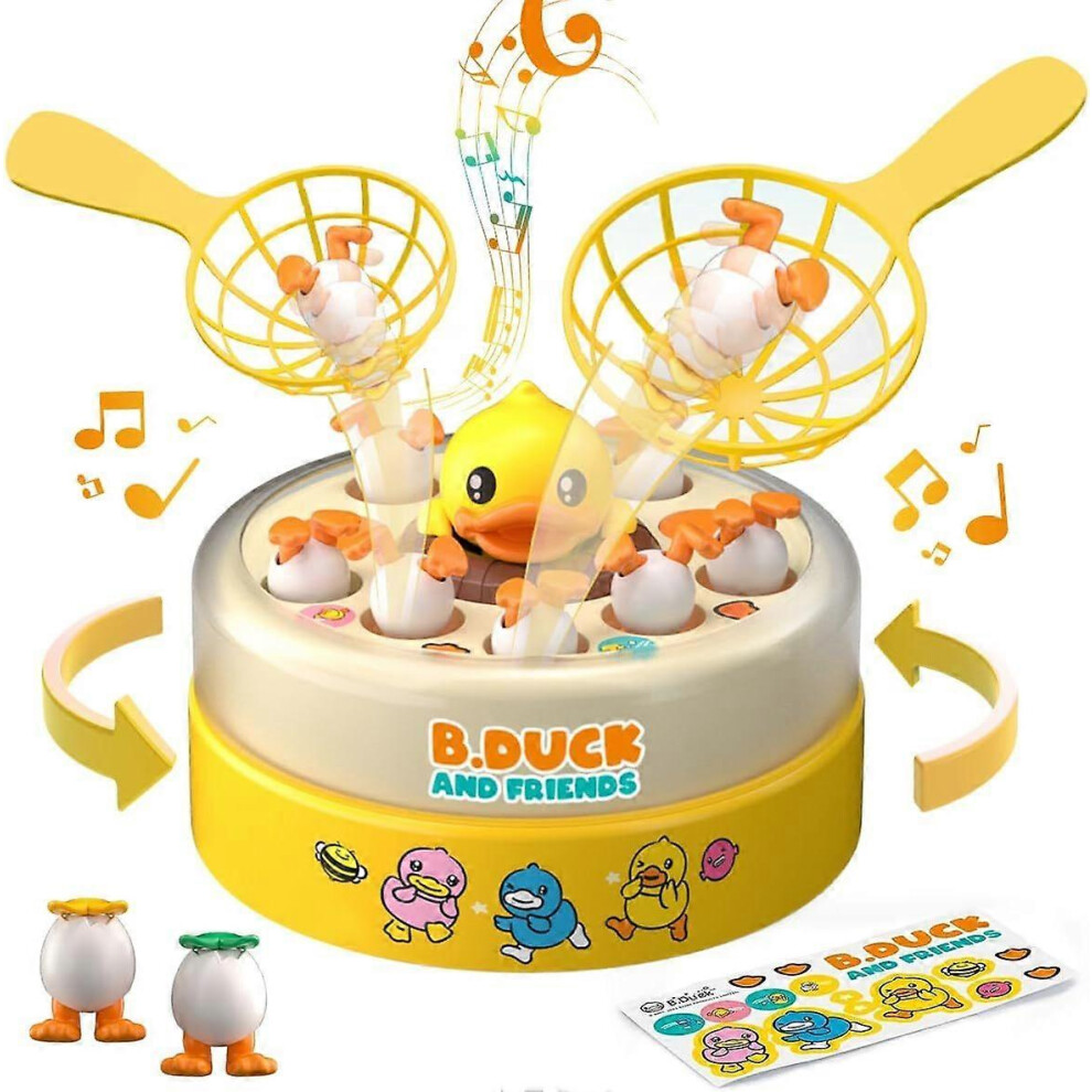 Duck Catching Music Game for Kids Family Bounce Catch Duck Pop Up Board Game Toddlers Preschool Toys