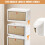 (3 Tier) Stackable Storage Boxes with Lids & Wheels Plastic Storage Organizer with Front Doors for Home, Office, Bedroom, Bathroom & Living Room 3