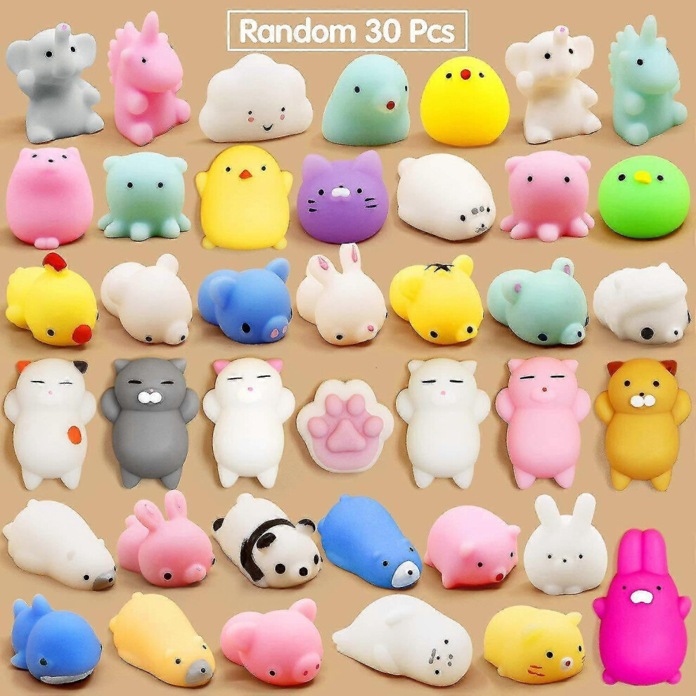 30 Pcs Cute Squeeze Animals Toys, Slow Rising Squeeze Animals for Kid's Party Christmas Gift, Birthday Gift, Stress Relief