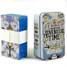 Adventures time Tarot 78pcs Cards in a Tin Metal Box Gold plated Edge Tarot Cards for Divination Tarot Deck Beautiful Package