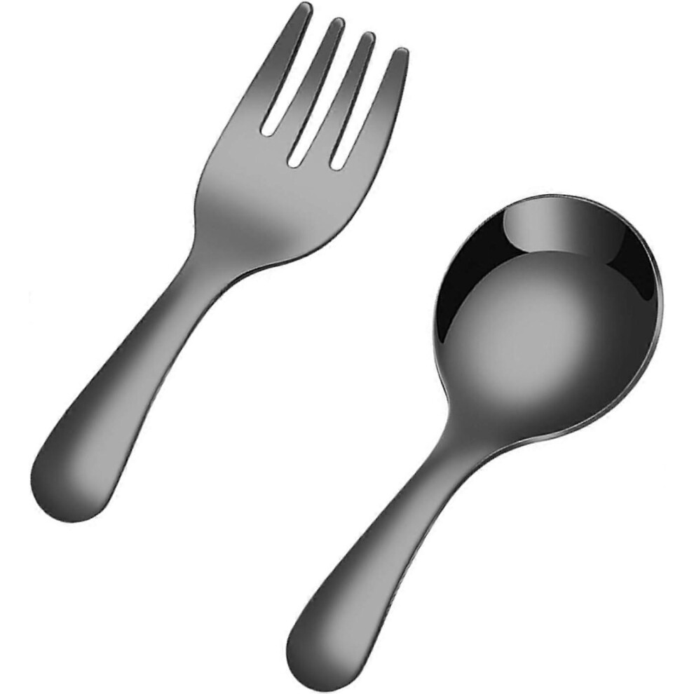 2-piece multifunctional spoon fork cutlery portable compact cutlery set perfect for camping hiking and outdoor cooking