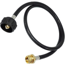 Propane Hose Adapter, Connects 1lb Bbq To 20lb Gas Tanks, for Portable Grill, Buddy Heater, Tabletop Stove, Griddle - Qcc1 Connector