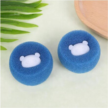 (blue, 2pcs) 2-Pack Reusable Pet Hair Cleaning Balls – Ultimate Cat & Dog Hair Remover, Lint Catcher, and Washing Machine Filter for a Hair-Free Home