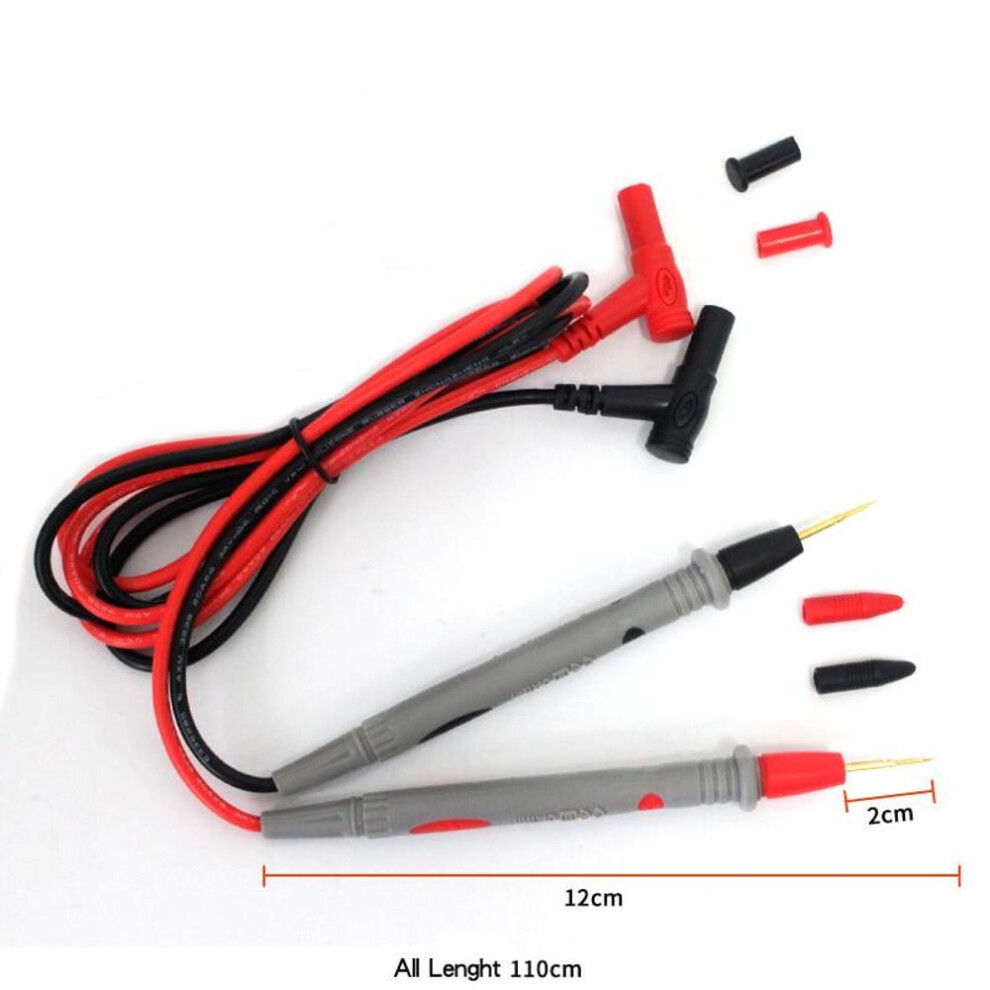 Silicone Wire Universal Probe Test Leads Pin Digital Needle Tip Multi Meter Tester Probe 20a 1000v