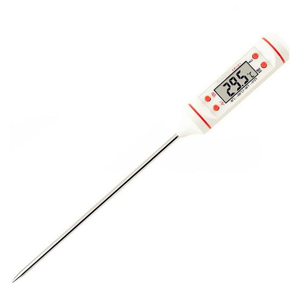 (white) Digital Food Thermometer Pen Style Kitchen Bbq Dining Tools Temperature Measurement Instruments