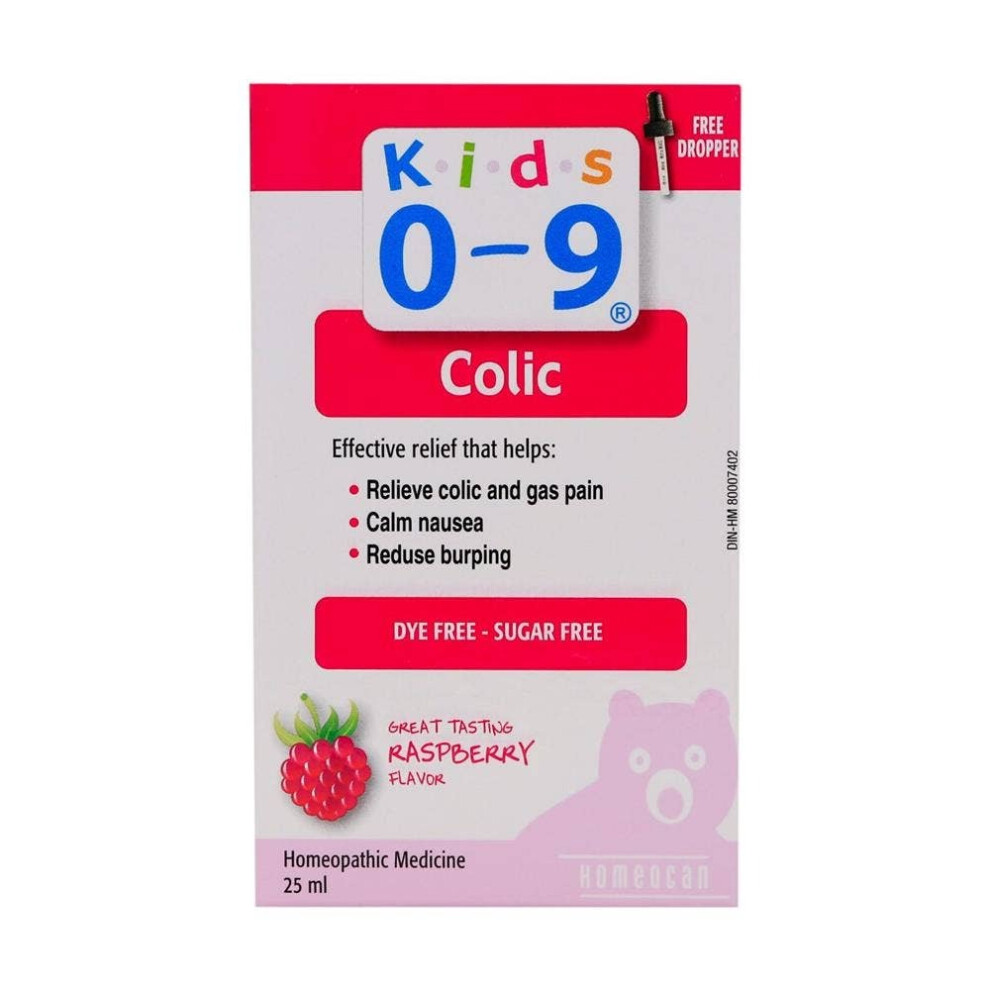 Homeocan Kids 0-9 Colic Oral Solution Natural Relief for Infant & Child Colic Pain, Safe & Effective - 25ml