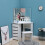 Corner Dressing Table 3 Modes Mirror Stool 5 Drawers 1