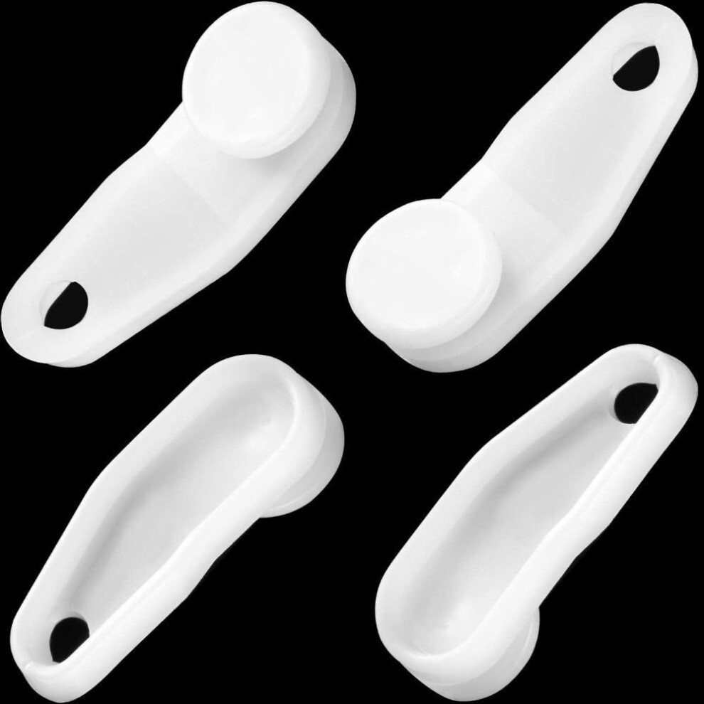 (white, 50 Pcs) 50 Pcs White Curtain Track Clips Plastic Drapery Hooks New Curtain Accessories  Bedroom