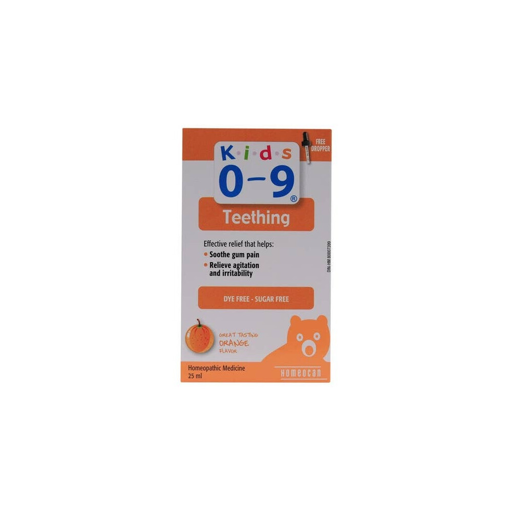 New Homeocan Kids 0-9 Teething Oral Solution Natural Relief For Teething Pain & Discomfort In Children - 25Ml