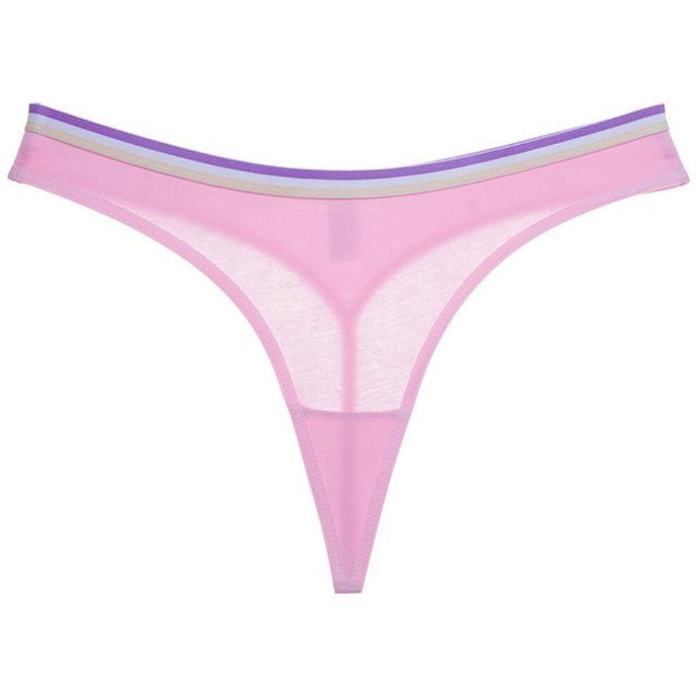 (pink, L) DULASI Women&apos;s Cotton G-String Thong Panties Underwear Women Briefs Sexy Lingerie Pants Low-Rise