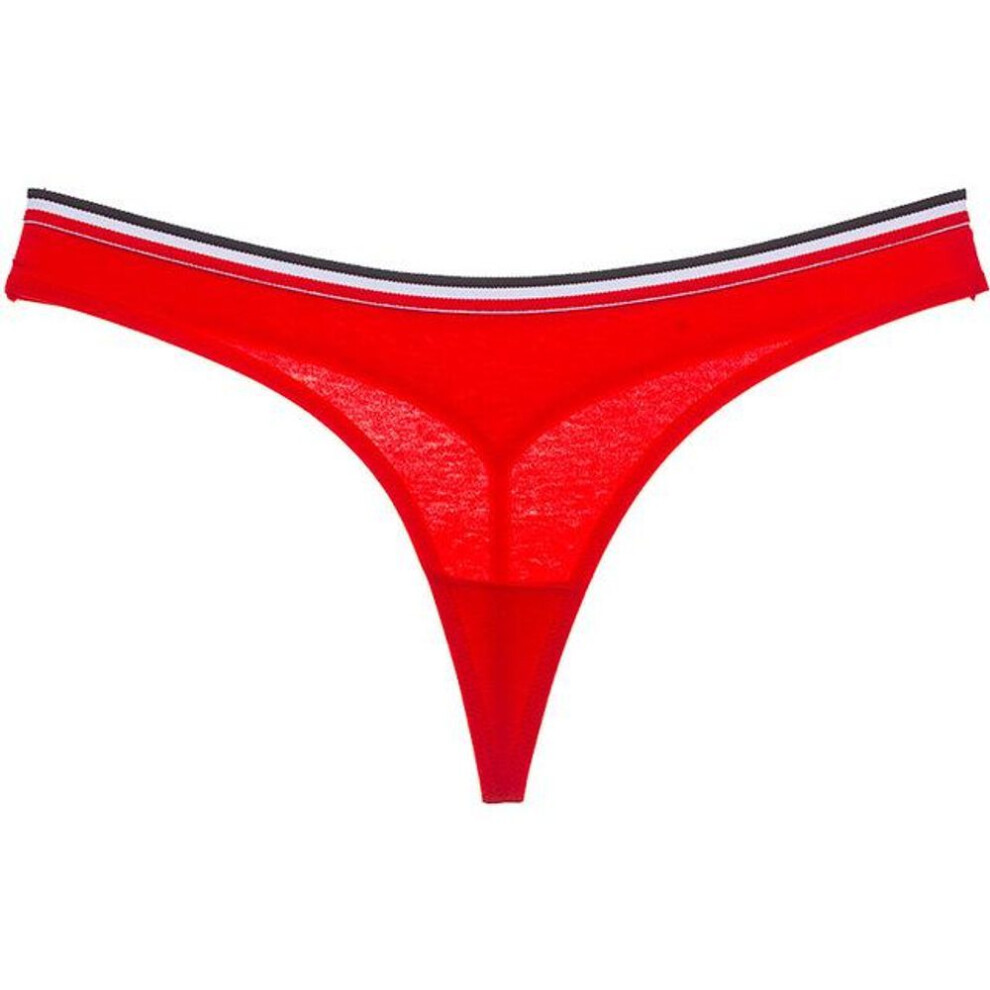 (red, L) DULASI Women&apos;s Cotton G-String Thong Panties Underwear Women Briefs Sexy Lingerie Pants Low-Rise