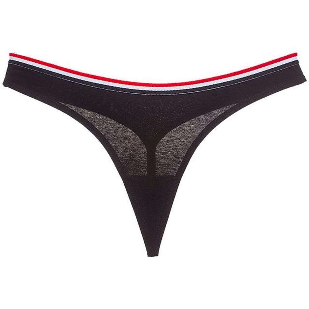 (black, L) Dulasi Women&apos;s Cotton G-string Thong Panties Underwear Women Briefs Sexy Lingerie Pants Low-rise