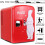 (Red) Coca Cola Mini Fridge Bedroom, Desktop Refrigerator Beverage Mini Fridge 4