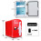 (Red) Coca Cola Mini Fridge Bedroom, Desktop Refrigerator Beverage Mini Fridge 5