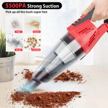(with 2 Batteries) Cordless Stick Vacuum Cleaner, 2-in-1 for Home & Car, Lightweight Handheld Vacuum with Carpet/Floor Brush, 120W Motor, Portable Car Cleaning