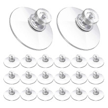 20 Pcs Suction Cup Plastic Suction Pads 40mm Clear Pvc Sucker Pads Strong Adhesive Suction Holder DZB Zekai